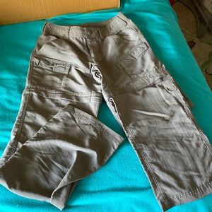 North face zip off pants